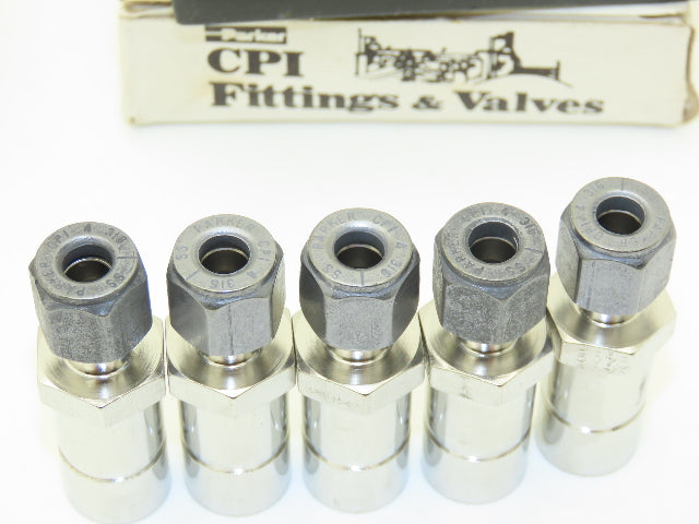 Parker 10-4 Stainless Steel Tube End Reducer Lot of 35