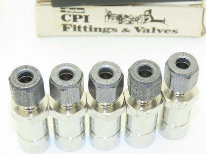 Parker 10-4 Stainless Steel Tube End Reducer Lot of 35