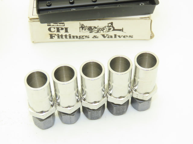 Parker 10-4 Stainless Steel Tube End Reducer Lot of 35