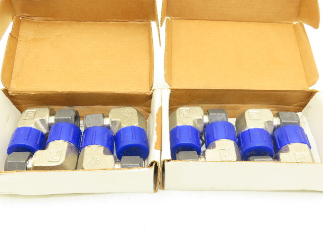 Parker 8-12 CBZ-SS Stainless Steel Single Ferrule Compression Tube NPT Lot of 8