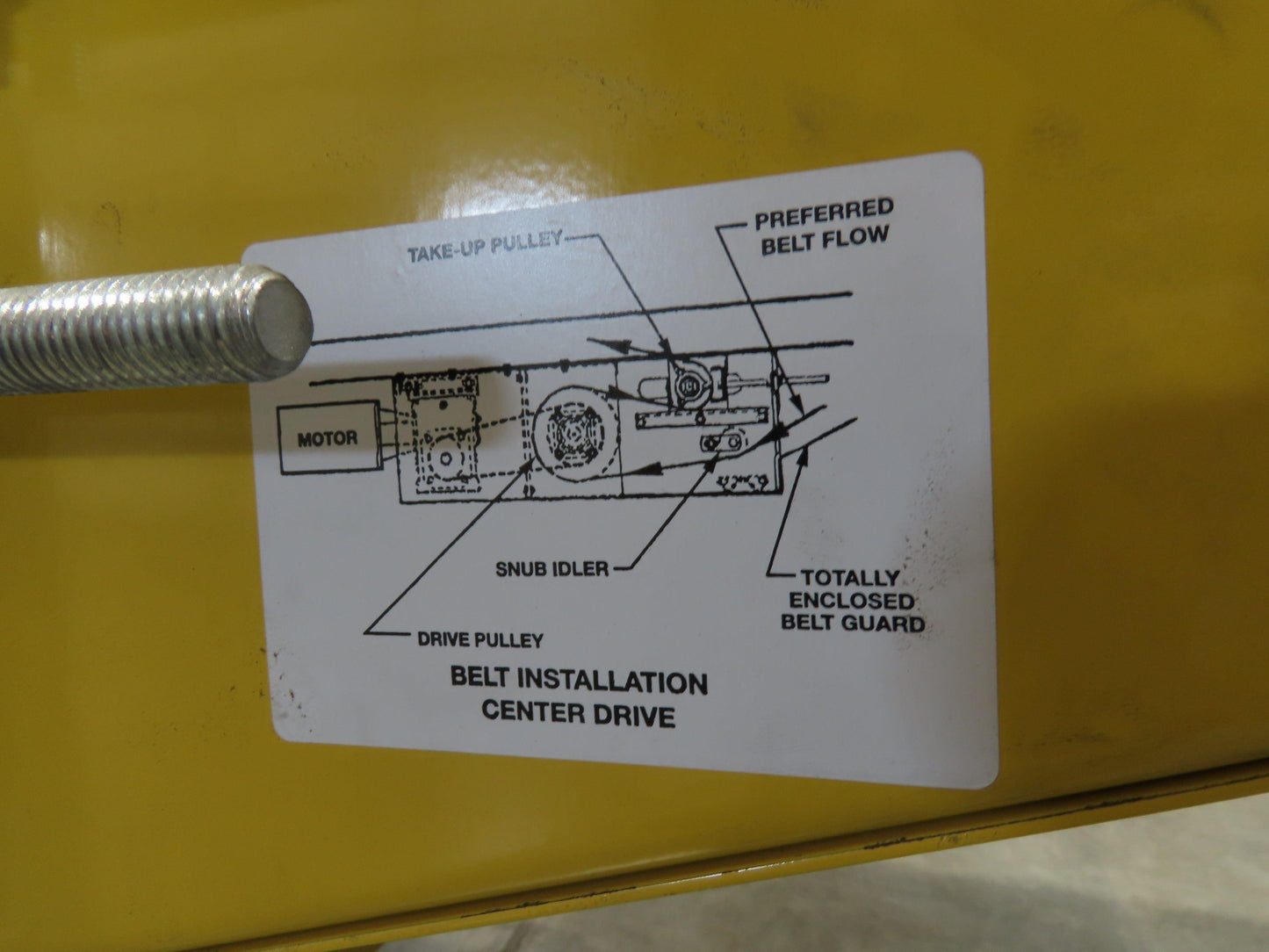 Hytrol TA 36"x 36' Slide Bed Incline Conveyor 30"Belt 2Hp 3PH Center Drive 68fpm