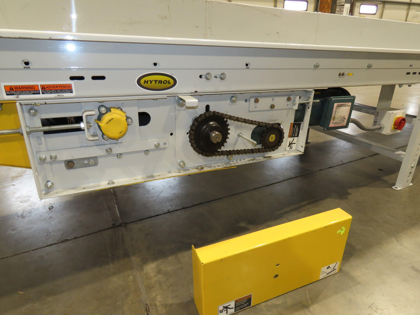 Hytrol TA 36"x 36' Slide Bed Incline Conveyor 30"Belt 2Hp 3PH Center Drive 68fpm