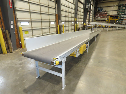 Hytrol TA 36"x 36' Slide Bed Incline Conveyor 30"Belt 2Hp 3PH Center Drive 68fpm