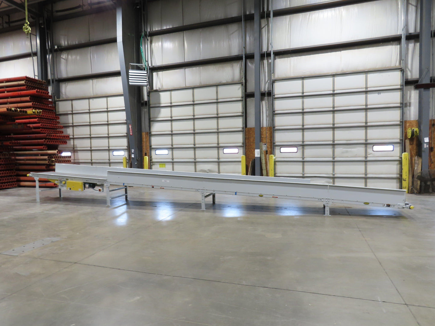 Hytrol TA 36"x 36' Slide Bed Incline Conveyor 30"Belt 2Hp 3PH Center Drive 68fpm