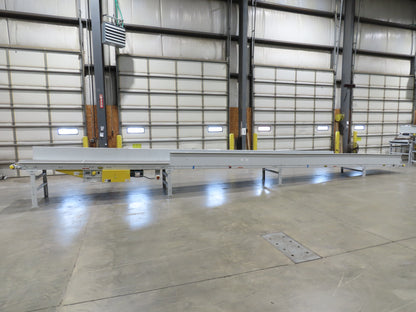 Hytrol TA 36"x 36' Slide Bed Incline Conveyor 30"Belt 2Hp 3PH Center Drive 68fpm