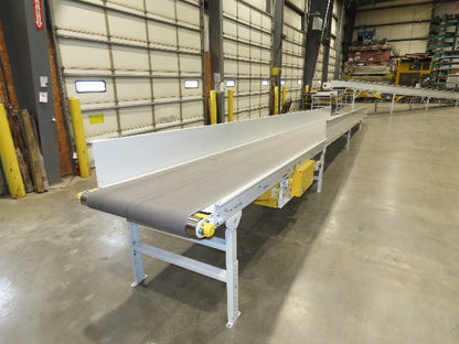 Hytrol TA 36"x 36' Slide Bed Incline Conveyor 30"Belt 2Hp 3PH Center Drive 68fpm