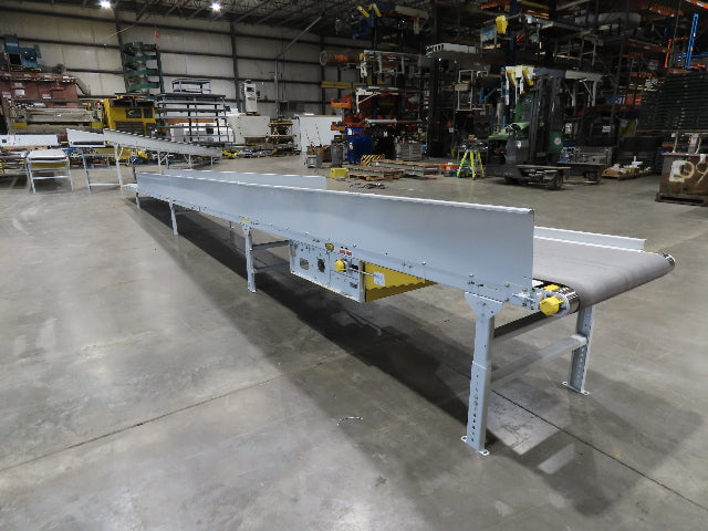 Hytrol TA 36"x 36' Slide Bed Incline Conveyor 30"Belt 2Hp 3PH Center Drive 68fpm