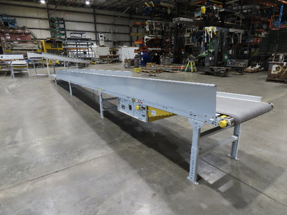 Hytrol TA 36"x 36' Slide Bed Incline Conveyor 30"Belt 2Hp 3PH Center Drive 68fpm