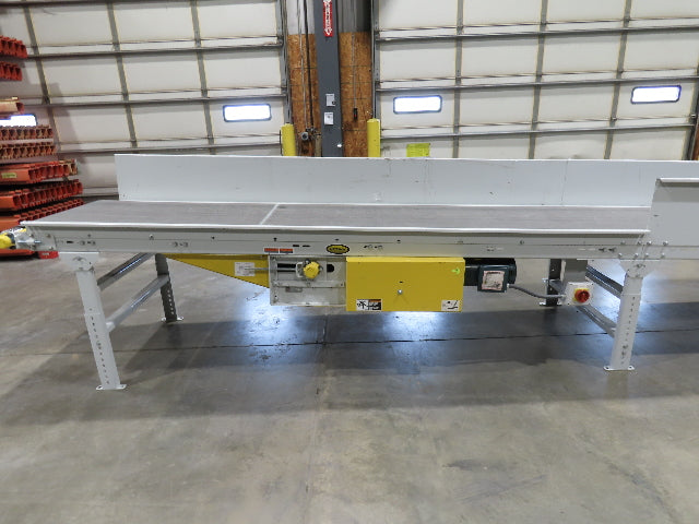 Hytrol TA 36"x 36' Slide Bed Incline Conveyor 30"Belt 2Hp 3PH Center Drive 68fpm
