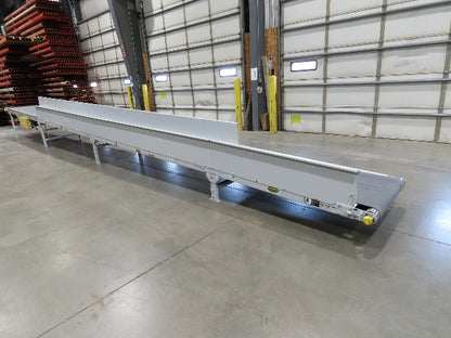 Hytrol TA 36"x 36' Slide Bed Incline Conveyor 30"Belt 2Hp 3PH Center Drive 68fpm