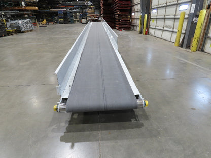 Hytrol TA 36"x 36' Slide Bed Incline Conveyor 30"Belt 2Hp 3PH Center Drive 68fpm