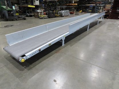 Hytrol TA 36"x 36' Slide Bed Incline Conveyor 30"Belt 2Hp 3PH Center Drive 68fpm