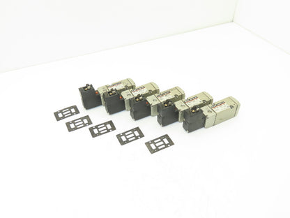 SMC VP544-5DZ-B Pneumatic Air Solenoid Valve 24V Coil Lot of 5