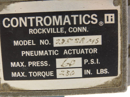Contromatics 275-SR-MS Pneumatic Valve Actuator Spring Return 60psi