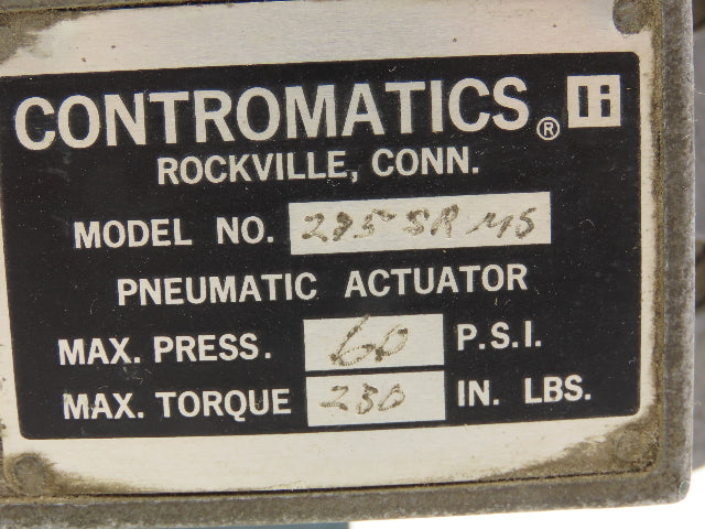 Contromatics 275-SR-MS Pneumatic Valve Actuator Spring Return 60psi