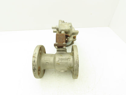 Jamesbury 5150 31 3600TT 2" Flanged Ball Valve Pneumatic Air Actuated 316SS
