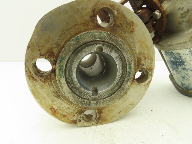 Jamesbury 5150 31 3600TT 2" Flanged Ball Valve Pneumatic Air Actuated 316SS