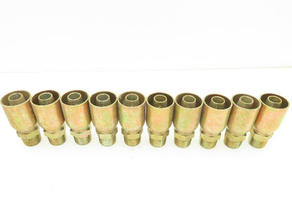 Dayco 12NP-12SC 3/4" Male NPTF Pipe Coupler Hydraulic Crimp Hose End Lot of 10