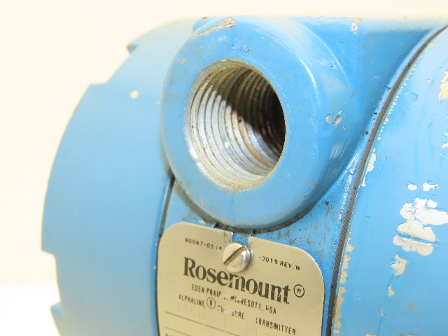 Rosemount 1151DR2F22B1D2L4 Electronic Pressure Transmitter 45VDC 1000PSI Haz Loc