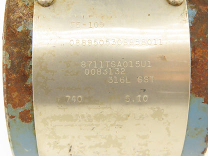 Rosemount FT-109 Magnetic Flowtube Transmitter Meter Display Flow Tube 1.5"