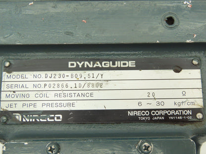 Nireco Dynaguide DJ230-B09.51Y Controller with Adjustable Gain Booster 20 Ohms