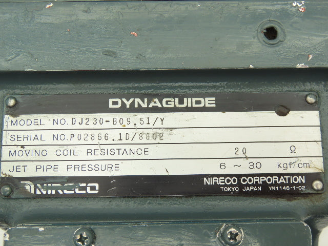 Nireco Dynaguide DJ230-B09.51Y Controller with Adjustable Gain Booster 20 Ohms