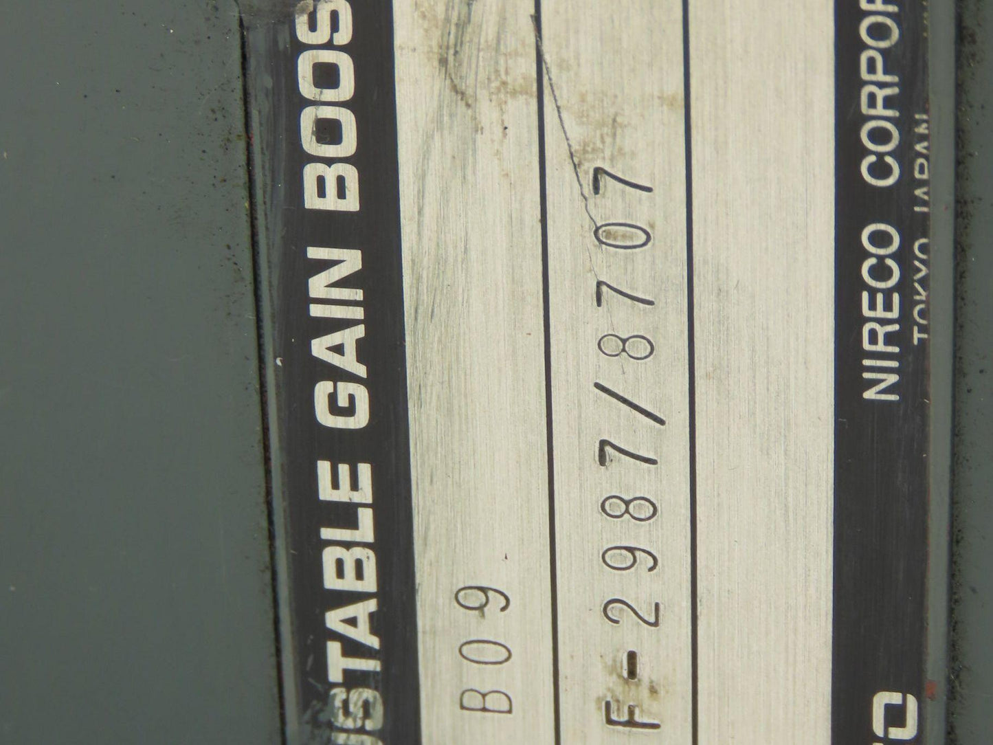 Nireco Dynaguide DJ230-B09.51Y Controller with Adjustable Gain Booster 20 Ohms