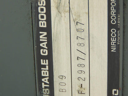 Nireco Dynaguide DJ230-B09.51Y Controller with Adjustable Gain Booster 20 Ohms