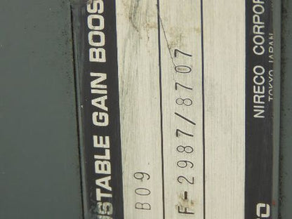 Nireco Dynaguide DJ230-B09.51Y Controller with Adjustable Gain Booster 20 Ohms