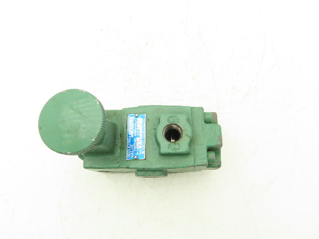 Vickers XT-03-B-20-JA-J Hydraulic 3/8" NPT Manual Pressure Reducing Valve