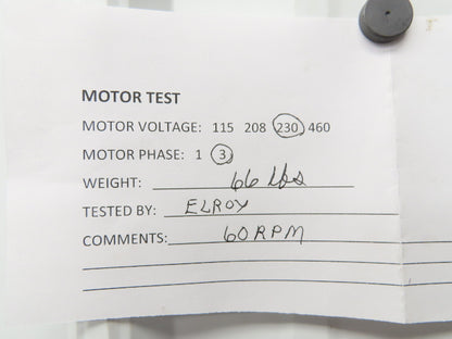 Hytrol 4AC-30-1-RH Conveyor Gearmotor 30:1 Gearbox .5Hp 230/460V 3PH 56C 58rpm