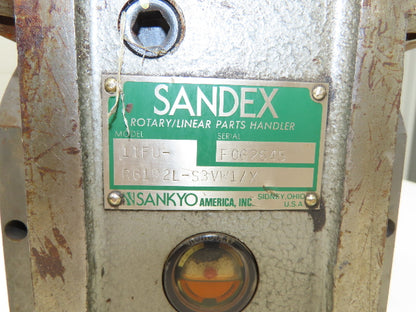 Sankyo Sandex 11FU-R6192L-S3VW1/X Rotary Index Drive Linear Parts Handler