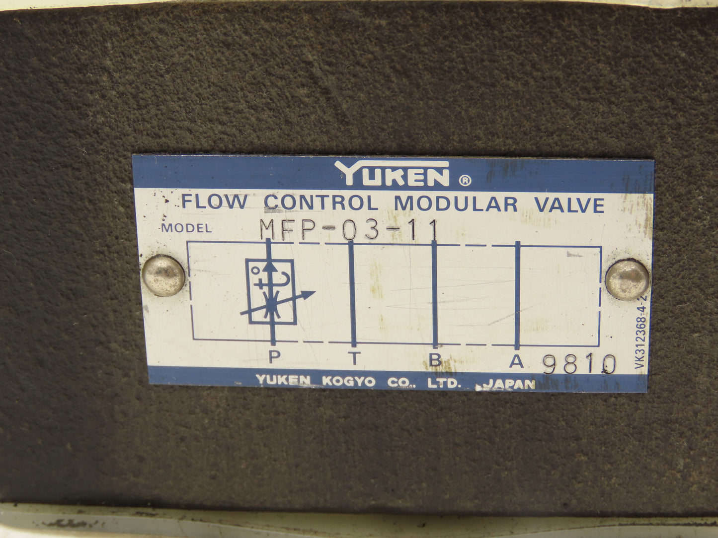 Yuken Kogyo MFP-03-11 Flow Control Valve 16MPa 50L/Min
