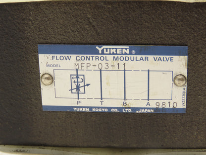 Yuken Kogyo MFP-03-11 Flow Control Valve 16MPa 50L/Min