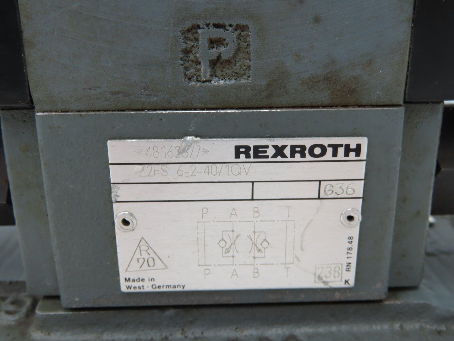 Rexroth H-4WEH25Q60/6BW110NTS2DAL Hydraulic Directional Solenoid Valve Assy 110V