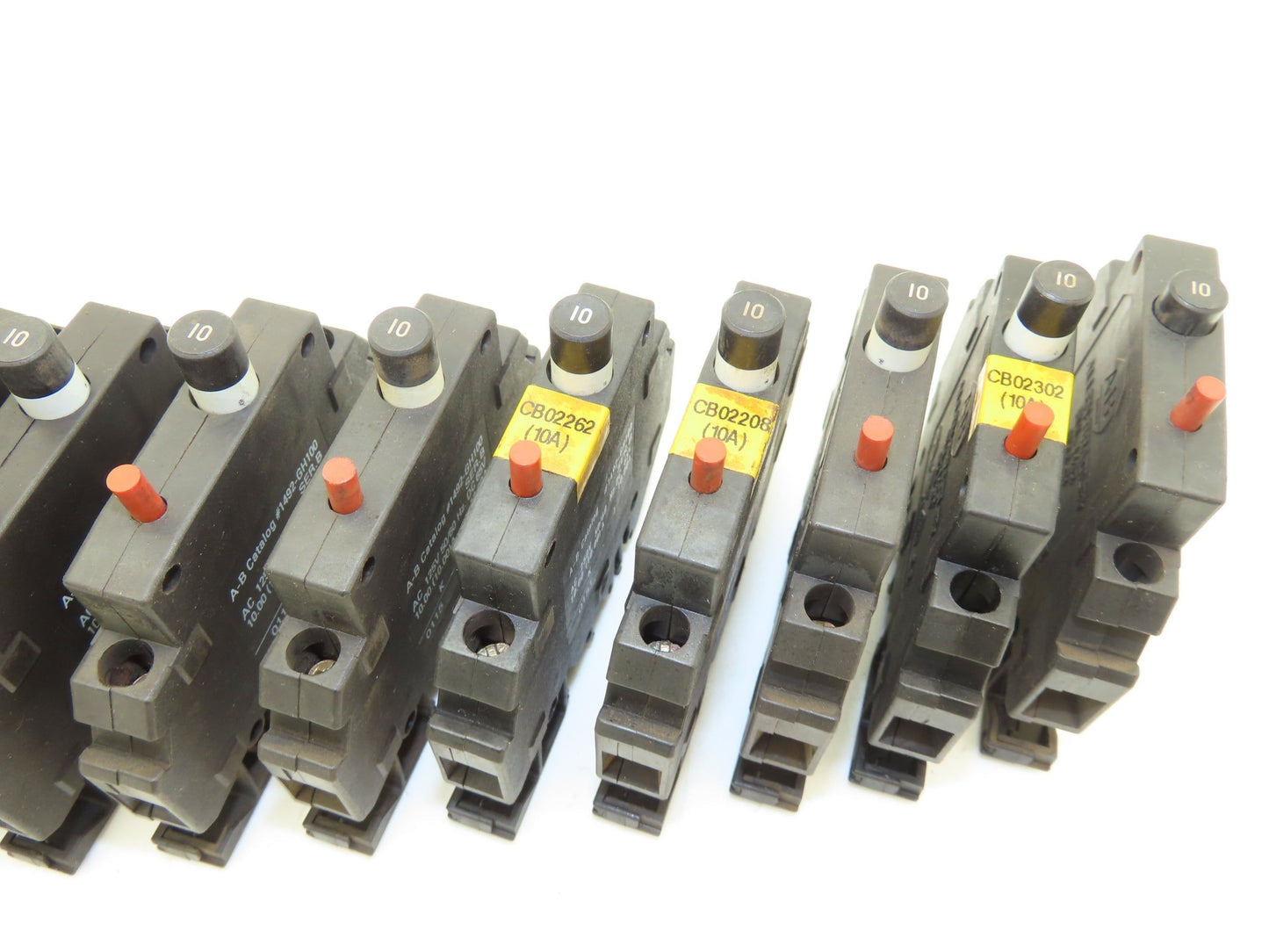 Allen Bradley 1492-GH100 Circuit Breaker 10A 125V Series B Style GH Lot of 21