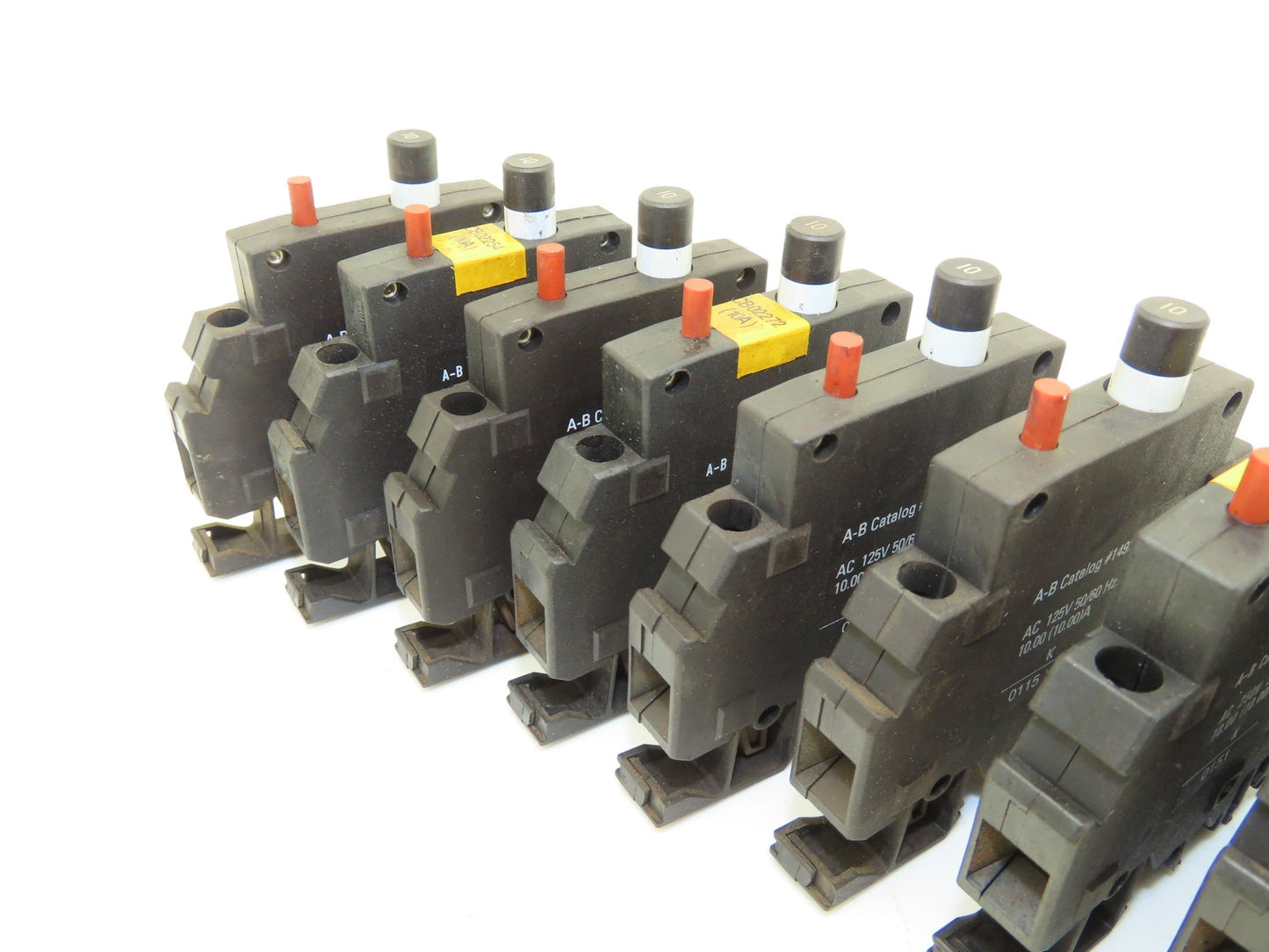 Allen Bradley 1492-GH100 Circuit Breaker 10A 125V Series B Style GH Lot of 21