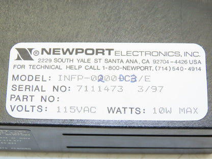 Newport INFP-0200-DC3/E Process Meter DC Current 5-Button 6-Digit 10W