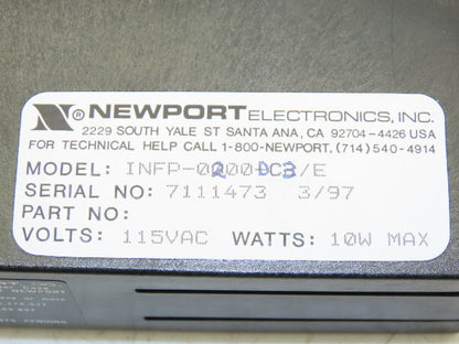 Newport INFP-0200-DC3/E Process Meter DC Current 5-Button 6-Digit 10W