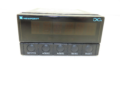 Newport INFP-0200-DC3/E Process Meter DC Current 5-Button 6-Digit 10W