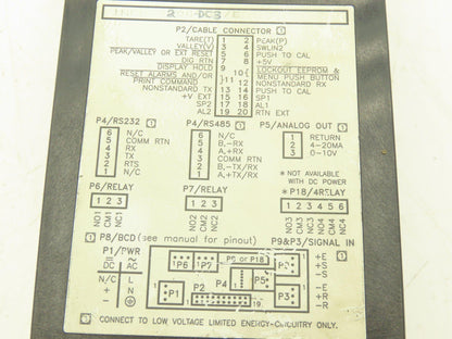 Newport INFP-0200-DC3/E Process Meter DC Current 5-Button 6-Digit 10W