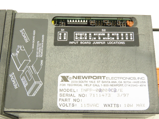 Newport INFP-0200-DC3/E Process Meter DC Current 5-Button 6-Digit 10W