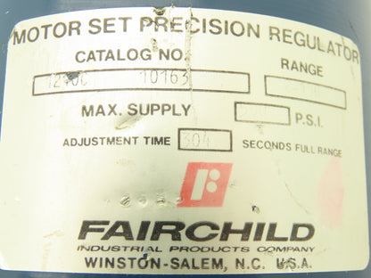 Fairchild 1210C 10163 Motorized Pneumatic Air Regulator 3/8"NPT 500 PSI