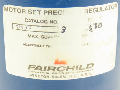 Fairchild 1210B 10163C Motorized Pneumatic Air Regulator Motor only