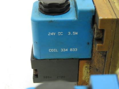 Ross Controls Pneumatic Dual Solenoid Air Valve 14.5-145psi 24vdc Lot of 2