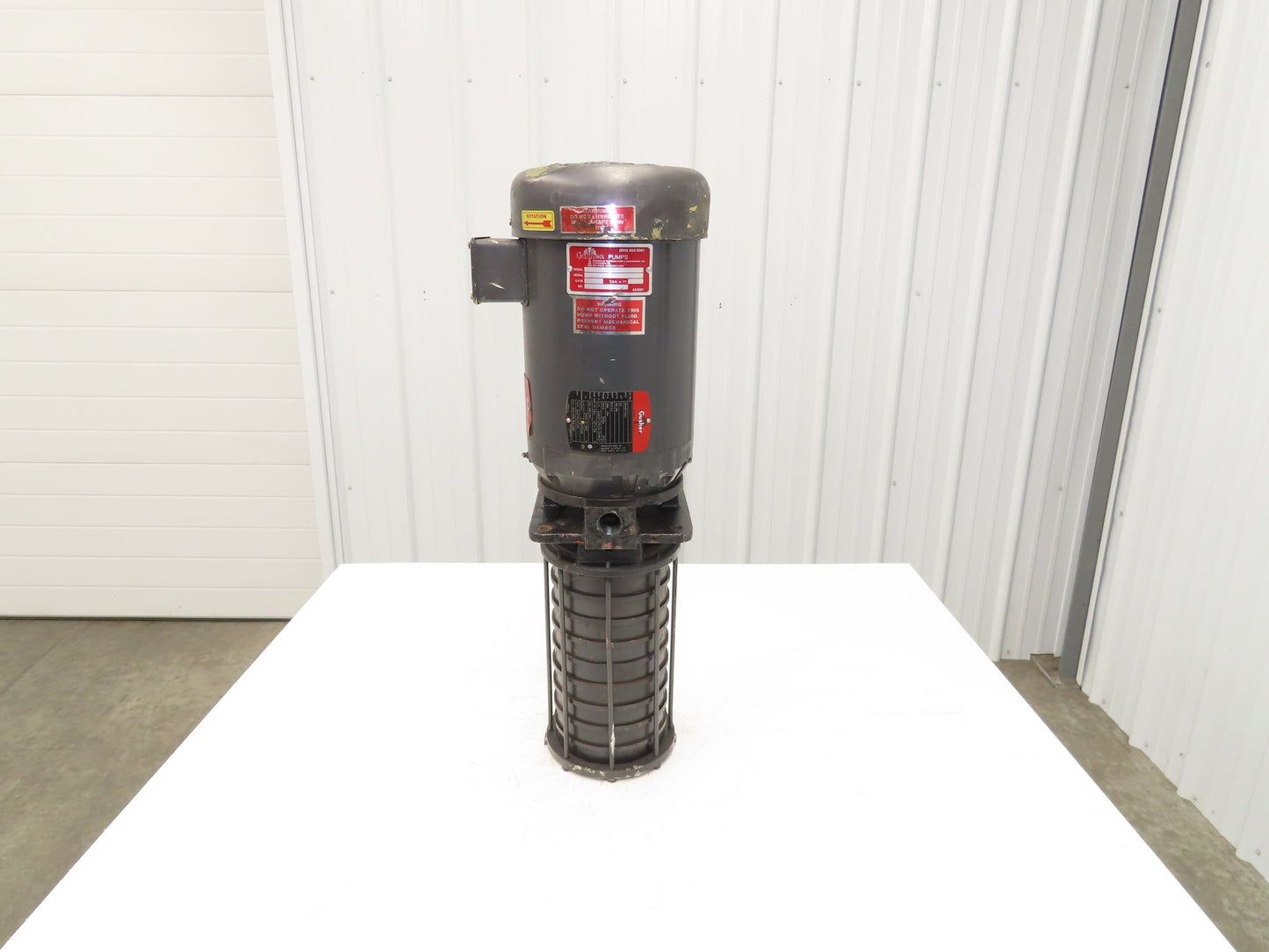 Gusher MSC4-10-500FJ Vertical Immersion Coolant Pump 5Hp 230/460V 3PH 3/4"NPT