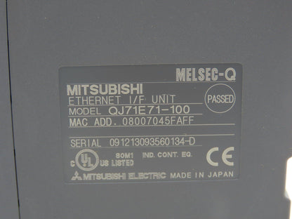 Mitsubishi QJ71E71-100 Melsec-Q Ethernet I/F Unit