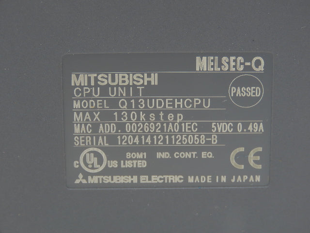 Mitsubishi Q13UDEHCPU Q13UDEHCPU Melsec-Q CPU Unit Ethernet Unit