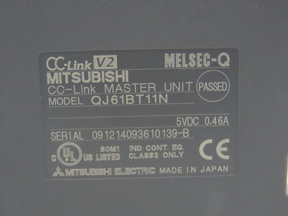 Mitsubishi QJ61BT11N Melsec-Q CC-Link V2 Master Unit CPU Lot of 4