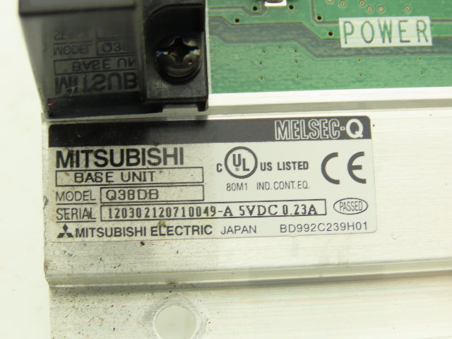 Mitsubishi Electric Melsec Backplane Rack Power Supply Module 8 Slot QJ71LP21-25
